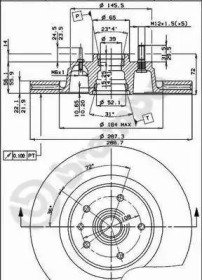 Тормозной диск BRECO BS 7907