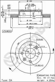 Тормозной диск BRECO BS 7916