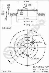 Тормозной диск BRECO BS 7856