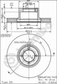 Тормозной диск BRECO BS 7919