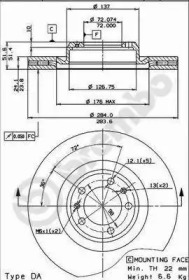 Тормозной диск BRECO BS 8023