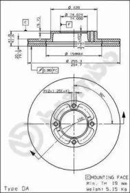 Тормозной диск BRECO BS 7937