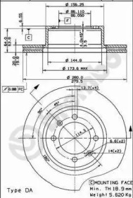 Тормозной диск BRECO BS 8163