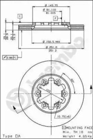 Тормозной диск BRECO BS 7982