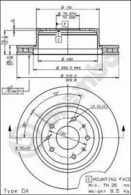 Тормозной диск BRECO BS 8109