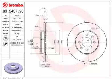 Тормозной диск BRECO BS 8176