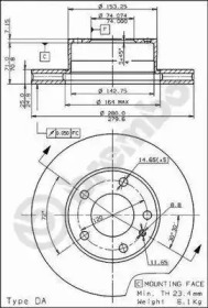 Тормозной диск BRECO BS 8068