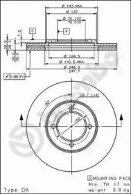 Тормозной диск BRECO BS 8064