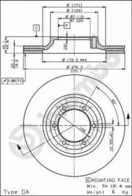 Тормозной диск BRECO BS 8076