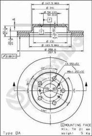 Тормозной диск BRECO BS 8088