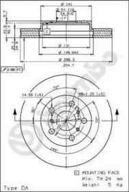 Тормозной диск BRECO BS 8100