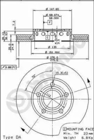 Тормозной диск BRECO BS 8114