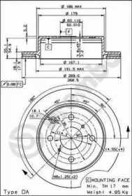 Тормозной диск BRECO BS 8115