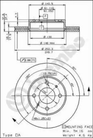 Тормозной диск BRECO BS 8116