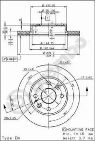 Тормозной диск BRECO BS 8242