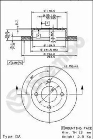 Тормозной диск BRECO BS 8159