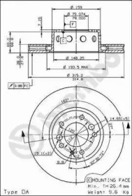 Тормозной диск BRECO BS 8170