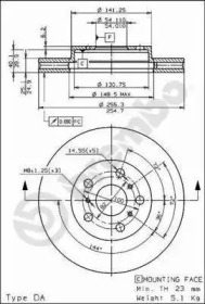 Тормозной диск BRECO BS 8182