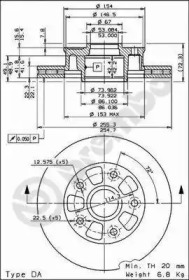 Тормозной диск BRECO BS 8226