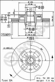 Тормозной диск BRECO BS 8252