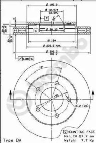 Тормозной диск BRECO BS 8331