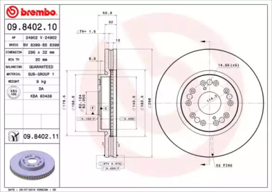 Тормозной диск BRECO BS 8399