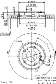 Тормозной диск BRECO BS 8498