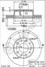 Тормозной диск BRECO BS 8439