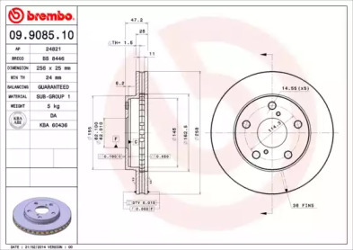 Тормозной диск BRECO BS 8446