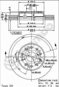 Тормозной диск BRECO BS 8445