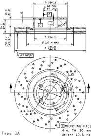 Тормозной диск BRECO BS 8543