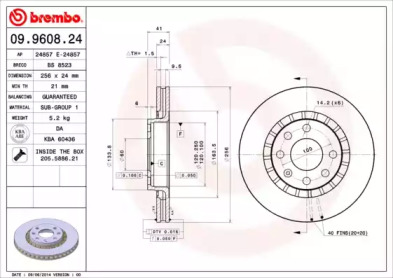 Тормозной диск BRECO BS 8523