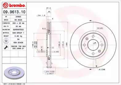 Тормозной диск BRECO BS 8528