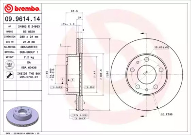 Тормозной диск BRECO BS 8529