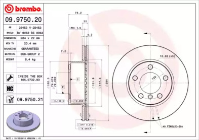 Тормозной диск BRECO BV 9063