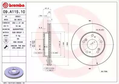 Тормозной диск BRECO BS 8674