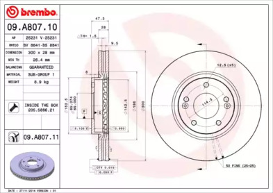 Тормозной диск BRECO BS 8841