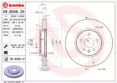 Тормозной диск BRECO BS 9142