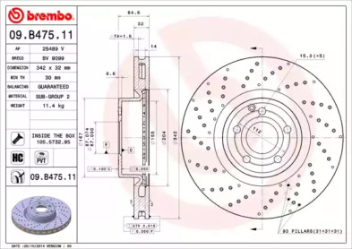 Тормозной диск BRECO BV 9099