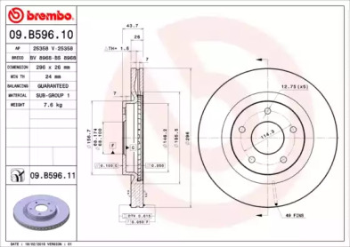 Тормозной диск BRECO BV 8968