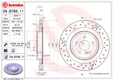 Тормозной диск BRECO BV 9107