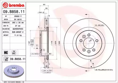 Тормозной диск BRECO BV 9212