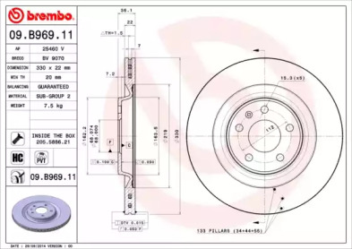 Тормозной диск BRECO BV 9070