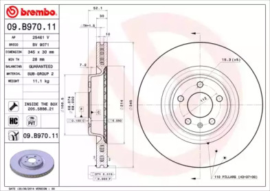 Тормозной диск BRECO BV 9071