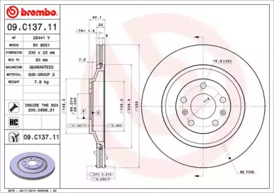 Тормозной диск BRECO BV 9051