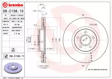 Тормозной диск BRECO BS 9052