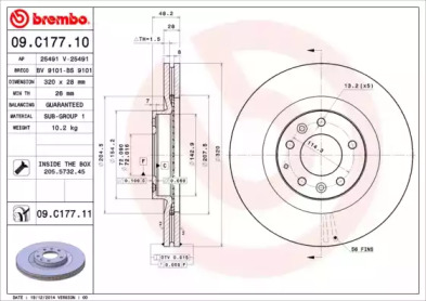 Тормозной диск BRECO BV 9101