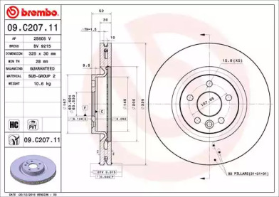 Тормозной диск BRECO BV 9215