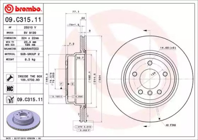 Тормозной диск BRECO BV 9120