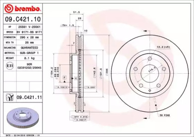 Тормозной диск BRECO BV 9171